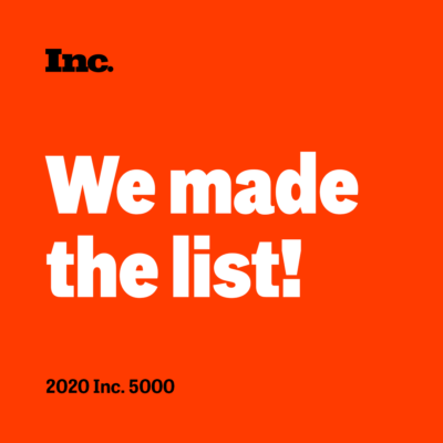We Made the 2020 Inc 5000 List
